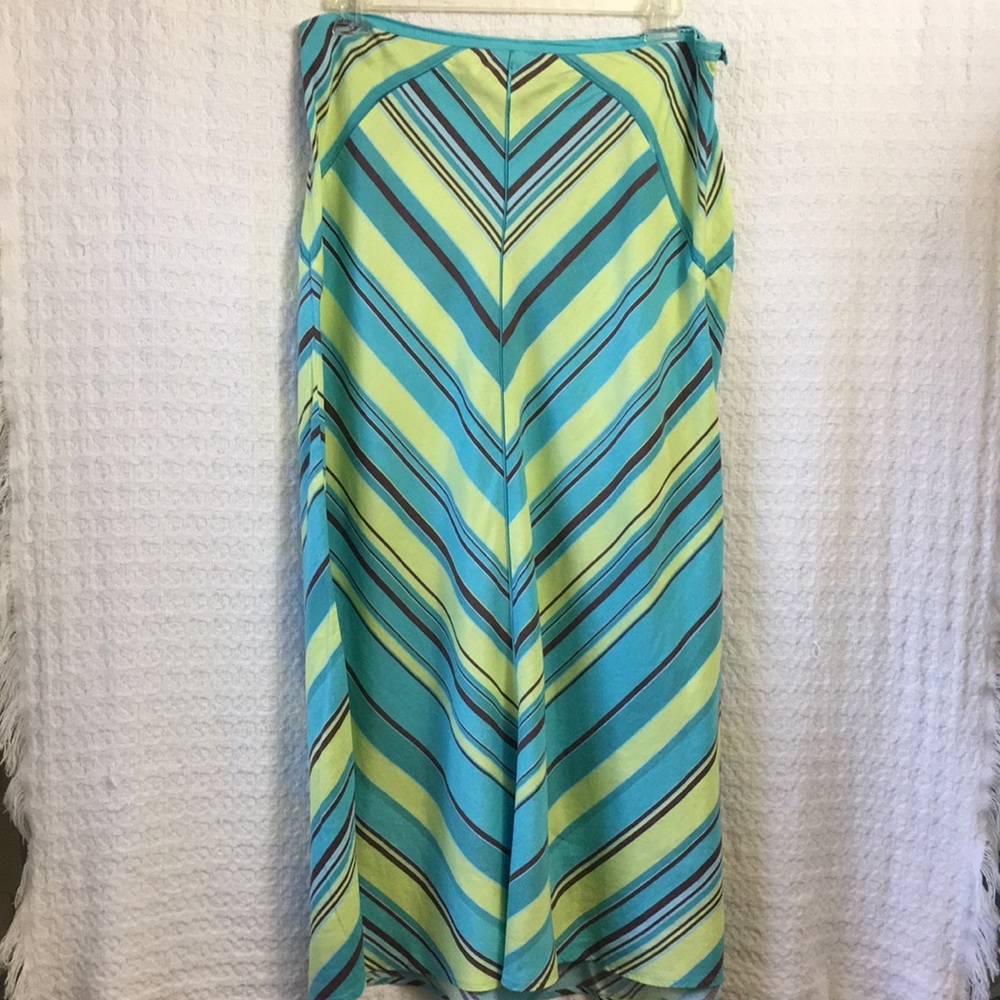 Lane Bryant Maxi Skirt Chevron Print 14/16 GUC